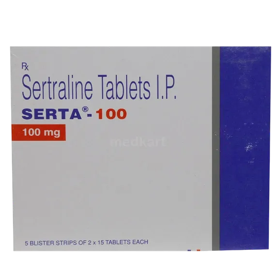 serta 100mg tablet 15's